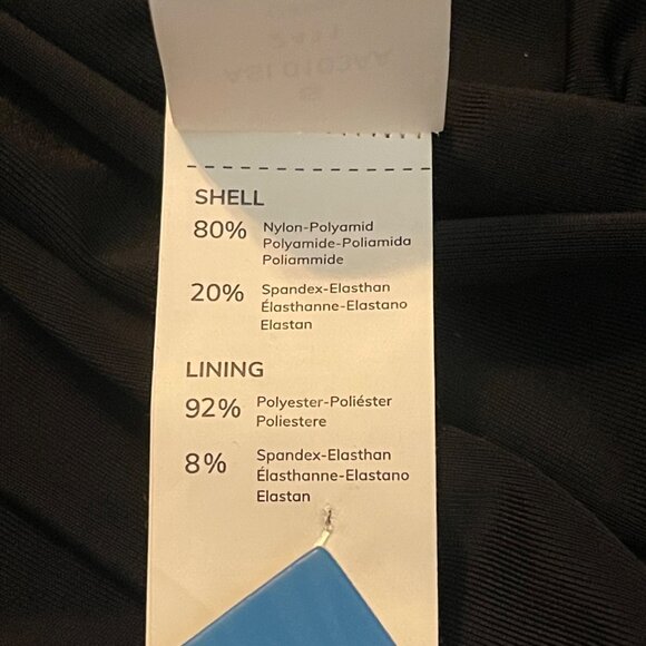 Cupshe Women’s Swimsuit S Black One Piece Halter V-Neck Ruched Tummy Control - Picture 7 of 9